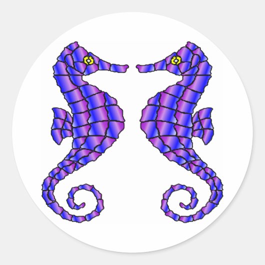 ホワイト2シーホース ラウンドシール (正面)