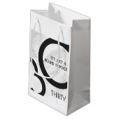 ホワイト30 Decade誕生日 スモールペーパーバッグ (裏面アングル)