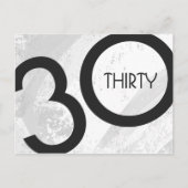 ホワイト30 Decade誕生日 ポストカード (正面)