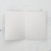 ホワイト3Dバラの結婚式の誓いのカード カード (内部)
