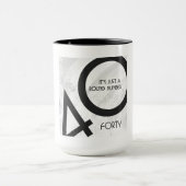 ホワイト40 Decade誕生日 マグカップ (中央)