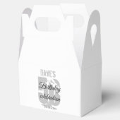 ホワイト50th Any Age Birthday Party カスタム フェイバーボックス (オープン)