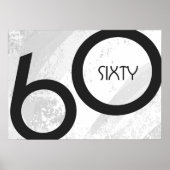 ホワイト60 Decade誕生日 ポスター (正面)