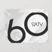 ホワイト60 Decade誕生日 ポストカード (正面/裏面)