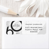 ホワイト60 Decade誕生日 ラベル (インサイチュ)