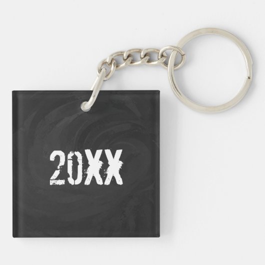 ホワイト70 Decade誕生日 キーホルダー (裏面)