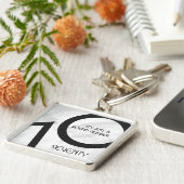 ホワイト70 Decade誕生日 キーホルダー (側面)