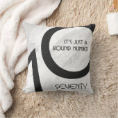 ホワイト70 Decade誕生日 クッション (ブランケット)