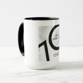 ホワイト70 Decade誕生日 マグカップ (正面左)