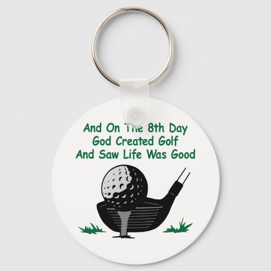 ホワイト8日目クリエイトゴルフ キーホルダー (正面)
