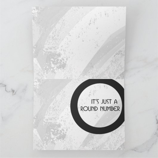 ホワイト80 Decade誕生日 カード (内部)