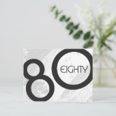 ホワイト80 Decade誕生日 ポストカード (スタンド正面)