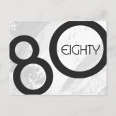 ホワイト80 Decade誕生日 ポストカード (正面)