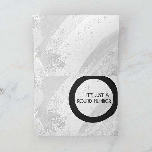 ホワイト90 Decade誕生日 カード (内部)