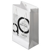 ホワイト90 Decade誕生日 スモールペーパーバッグ (正面アングル)