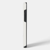 ホワイト いて座 ジグザグ iPhone / iPad カバー (左側面)