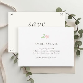 ホワイト&アイボリー | フラワーローズの結婚式 Save The Date セーブザデート