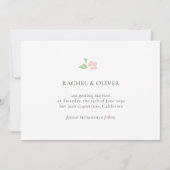 ホワイト&アイボリー | フラワーローズの結婚式 Save The Date セーブザデート (正面)