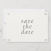 ホワイト&アイボリー | フラワーローズの結婚式 Save The Date セーブザデート (裏面)