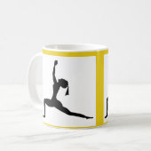 ホワイト/イエロースタイル:クラシックコーヒーカップ/コーヒーカップ コーヒーマグカップ (正面左)