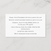 ホワイト・インターンストDRヒト体内科 名刺 (裏面)