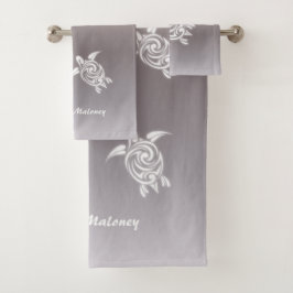 ホワイト・ウミガメのタウペ・グラダイエットの追加名  バスタオルセット