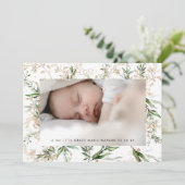 ホワイト エレガント ボーホー ゴールデン セージ ユーカリ フォト (スタンド正面)