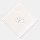 ホワイト&オリーブグリーンスクリプトミニマル結婚リスト (コーナー)