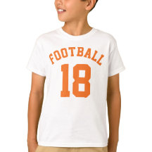 ホワイト&オレンジキッズ |スポーツジャージーデザイン