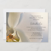 ホワイト オーキッド エレガンス ブライダル シャワー 招待状 (正面)