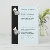 ホワイト オーキッド 情報シート 1 招待状 (スタンド正面)