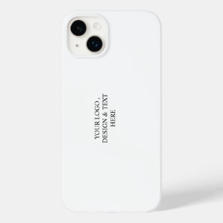 ホワイト オーダーメイド – ロゴとテキスト Case-Mate iPhone 14 PLUSケース