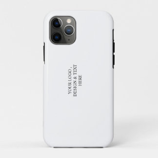 ホワイト オーダーメイド - ロゴとテキスト iPhone 11 PROケース