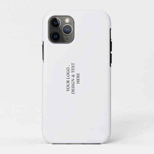 ホワイト オーダーメイド - ロゴとテキスト Case-Mate iPhoneケース (裏面)