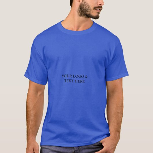 ホワイト オーダーメイド - ロゴとテキスト Tシャツ (正面)