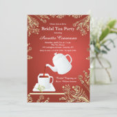 ホワイト・カップ・オブ・ティー・招待状 招待状 (スタンド正面)