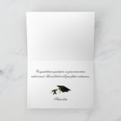 ホワイト・カーネーションズの卒業カード カード (内部)