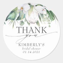 ホワイト キング プロテア トロピカル エレガント サンクス ラウンドシール