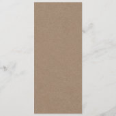 ホワイト&クラフトスノーフレーク冬エレガントのクリスマス メニュー (裏面)