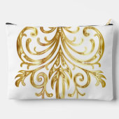 ホワイト、クリスマスプレゼント機関®大 アクセサリーポーチ (裏面)