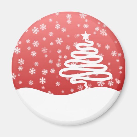 ホワイト・クリスマス マグネット (正面)