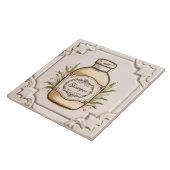 ホワイト&クリームシャンプーボトルおもしろい浴室 タイル (側面)