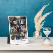 ホワイト・クリーンミセス結婚ズ・フォト・コラージュ フォトプラーク (側面)