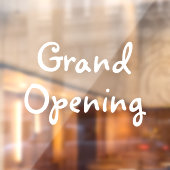 ホワイト グランドオープニング ストア ウィンドウ ビジネス ウインド ウィンドウサイン (シート2)