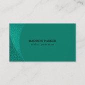 ホワイト&グリーングリッター 名刺 (正面)