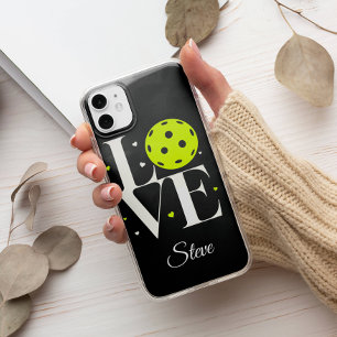 ホワイト&グリーンラブピックボール ブラックグリッター Case-Mate iPhone 14 PLUSケース