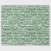 ホワイト＆グリーン庭園管理サービス - ありがとう！ -  ラッピングペーパー (フラット)