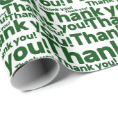 ホワイト＆グリーン庭園管理サービス - ありがとう！ -  ラッピングペーパー (ロールコーナー)