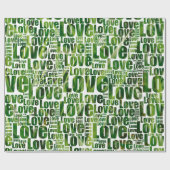 ホワイト&グリーン芝生サー気にビスラッピング紙 ラッピングペーパー (フラット)