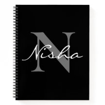 ホワイト グレー モノグラム 名前